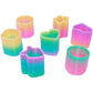 The Dreidel Company Plastic Coil Spring, Variety Of Shapes And Colors, Goody Bag Fillers, Party Favor For Kids, 1.5'' (50-Pack)