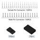 Wmycongcong 450 Pcs Universal Servo Cable Wire Connector And Male Female Crimp Pin Kit For Jr Hitec Connector