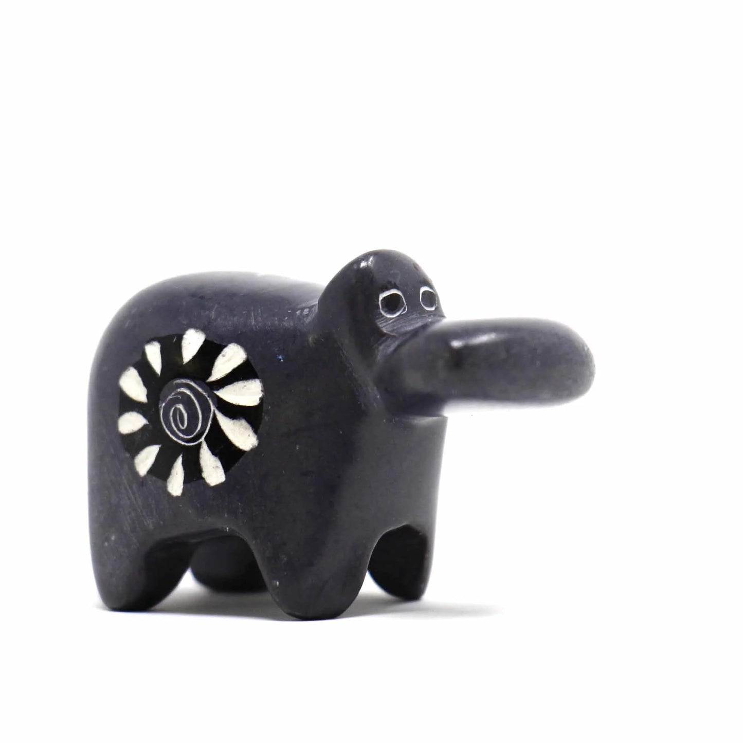 Global Crafts Soapstone Tiny Hippo Figurines, Handmade In Kenya, Assorted Pack Of 5 Colors (Ksasmhippo-5Pk)