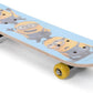 Barodians My Baby Excels Trio Blue ateboard for Kids  Multicolor Wooden ateboard Toy, Fun Ride for Boys & Girls