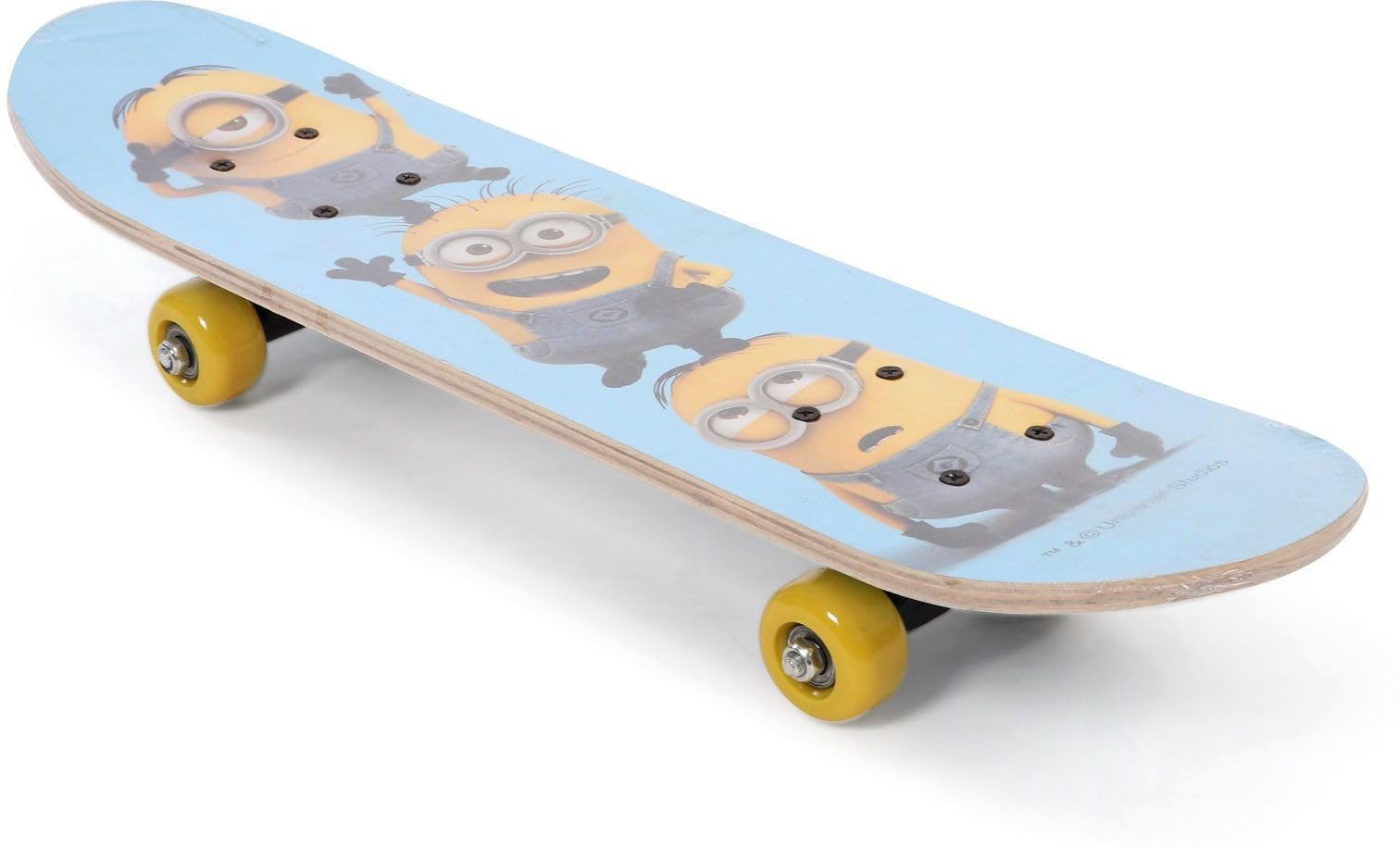 Barodians My Baby Excels Trio Blue ateboard for Kids  Multicolor Wooden ateboard Toy, Fun Ride for Boys & Girls