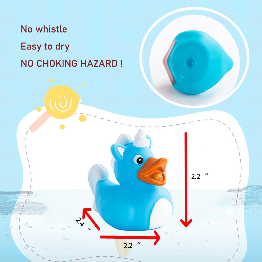 Assorted Rubber Duck Small Rubber Ducks In Bulk Baby Shower Bath Toy For Kids Toddler Birthday Christmas Party Favors Stocking S