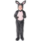 XSDZSWQY Kids Easter Bunny Costume Grey Rabbit Animal Plush Set Onesie for Child Christmas Halloween Cosplay Onepiece. (Grey, 10