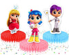 PC True and the Rainbow Kingdom Honeycomb Centerpiece - 5 Pcs Paper Kids' Party Decorations