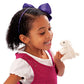 Folkmanis Mini Lop Earred Rabbit Finger Puppet, White, 1 Ea
