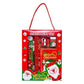Digiveenal Christmas Theme Stationery Giftset (Pack Of 6 Items) 1 Eraser, 1 Sharpener, 1 Scale, 1 Diary, 2 Pencils For Kids | Re