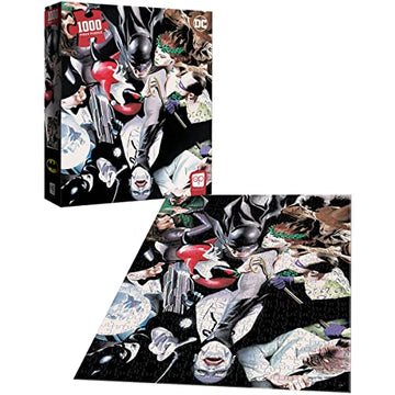 Batman Tango with Evil 1000 Piece Jigsaw Puzzle | Officially Licensed Batman Merchandise | Collectible Puzzle Featuring Joker, H