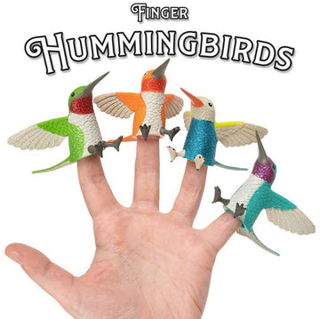 Accoutrements Archie Mcphee Finger Hummingbirds Finger Puppets (Set Of 4)