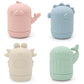 Ginbear Silicone Baby Bath Toys, Non-Toxic Mold Free Infant Squirty Bathtub Toys For Toddlers 6 Months+, Pack Of 4 (Marine)