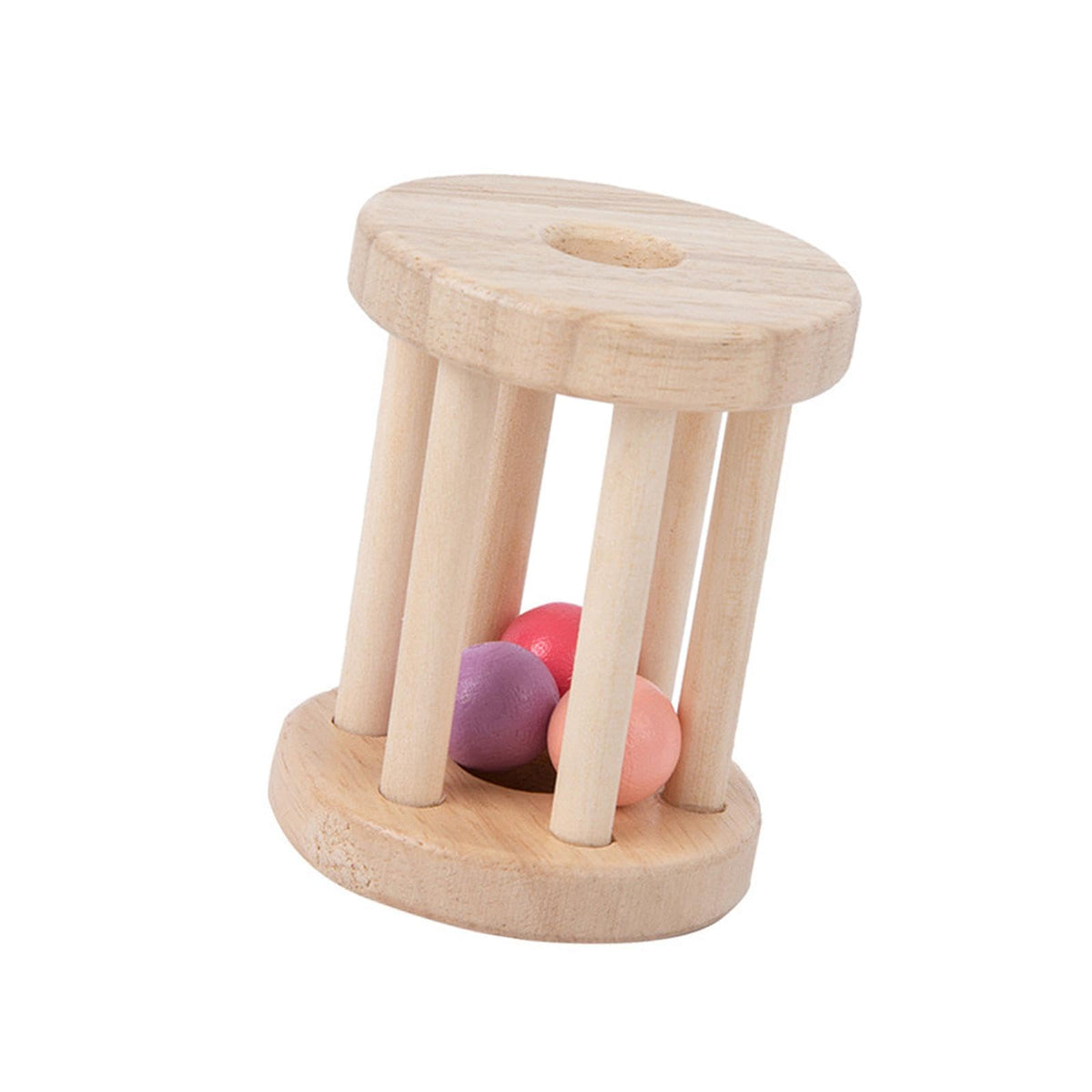 Bnf Baby Roller Rattle Wood Toys Rattles With Bells For Boys Girls Holiday Gifts Dbaby | Toys For Baby | Developmental Baby Toys