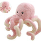 JOSON Cute Octopus Plush Toys  Soft Octopus Stuffed Animals  Girls and Boys mature-themed Birthday (16 Inch  Pink)