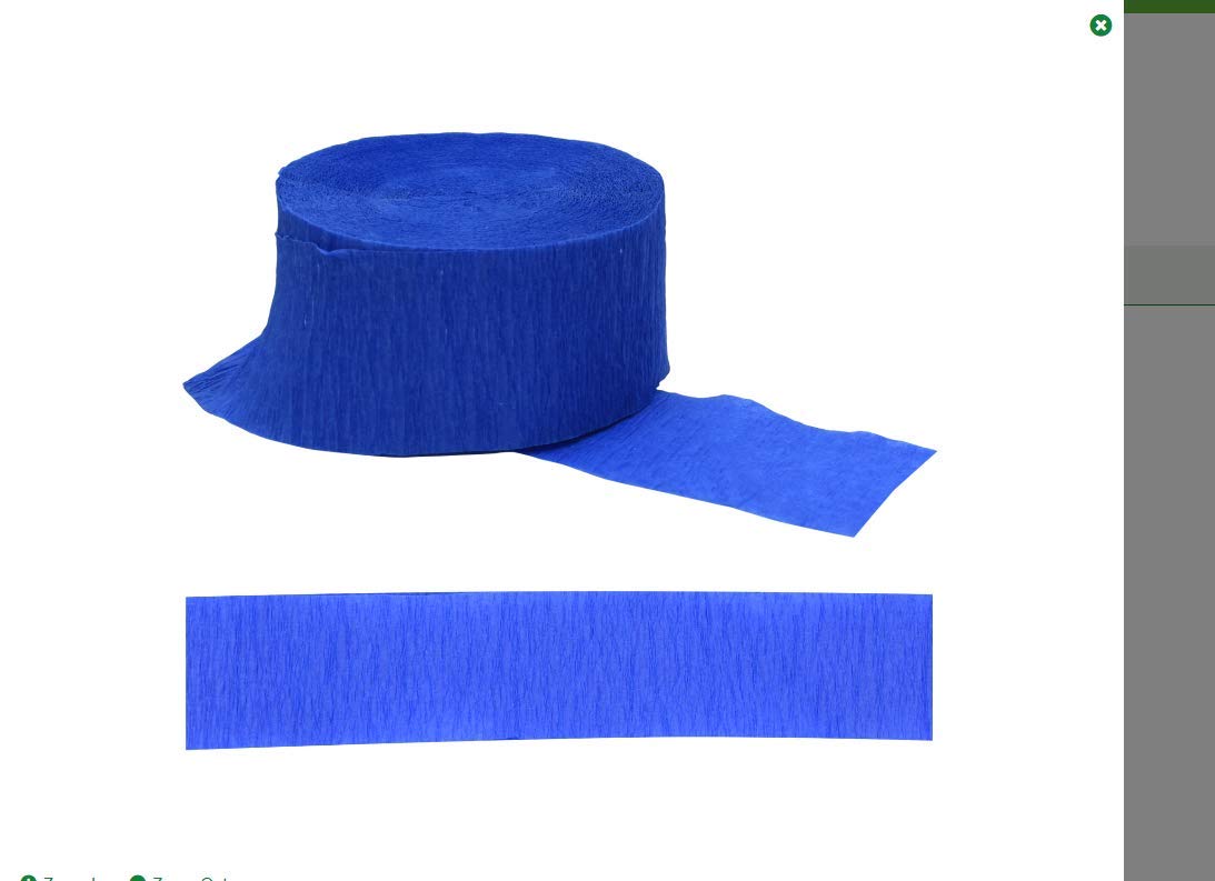 DENNECREPE Blue Crepe Paper Streamers 2 Rolls 145 ft Total - Made in USA