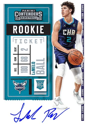 Panini 2020-2021 Contenders Basketball Blaster Box - 40 Trading Cards, Optichrome Material, Standard Size