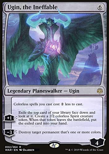 Magic The Gathering Ugin, the Ineffable Card – Paper or Cardstock, Collectible Trading Card