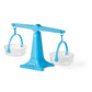Hand2Mind Blue Nestable Pan Balance, Clear Double Balance Scale For Kids, Weight Scale For Liquids And Solids, Easy To Assemble, Space Saving Storage Base, Balance Scale For Classroom (Set Of 1)