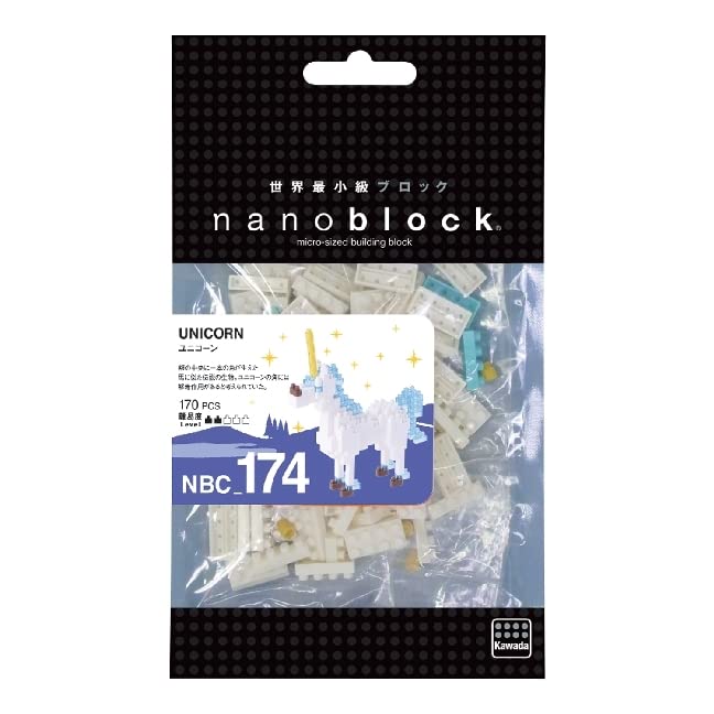 Nanoblock - Fantastic Animals - Unicorn, Collection Series Building Kit
