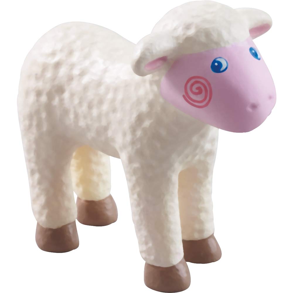 Haba Little Friends Lamb - 2.25' Farm Animal Toy Figure