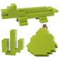Feleph 100Pcs 2X4 Bricks Lime Pieces Parts Classic Building Kit Creative Play Set Blocks Toy Accessories Basic Compatible With 3001 Major Brands