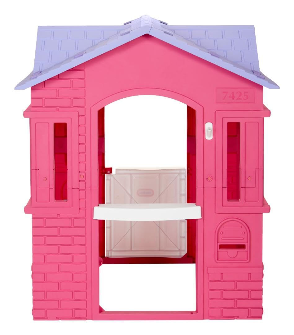 Little Tikes Cape Cottage Playhouse, Large Pink, Indoor/Outdoor, Working Doors/Windows, Model 653612M, for Toddlers 2+ Years