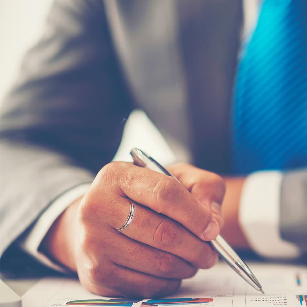 HOOHWE Cross Fidget Ring S925 Sterling Silver Fidget Anxiety Worry Relieving Boredom ADHD Autism Band Rings(9)