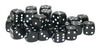 30x D6 Dice Pack | 10mm Classic Black Spot Six Sided Dice Set | For Classic and Professional Tabletop Dice Games | By Warlord Ga
