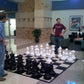 Megachess Giant Oversized Premium Chess Set With 25 Inch Tall King With Quick Fold Nylon Mat