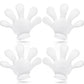 Geyoga 2 Pairs Jumbo Cartoon Hands Large Costume Gloves, Halloween Gloves For Party Birthday Role Playing Costumes(White,2)