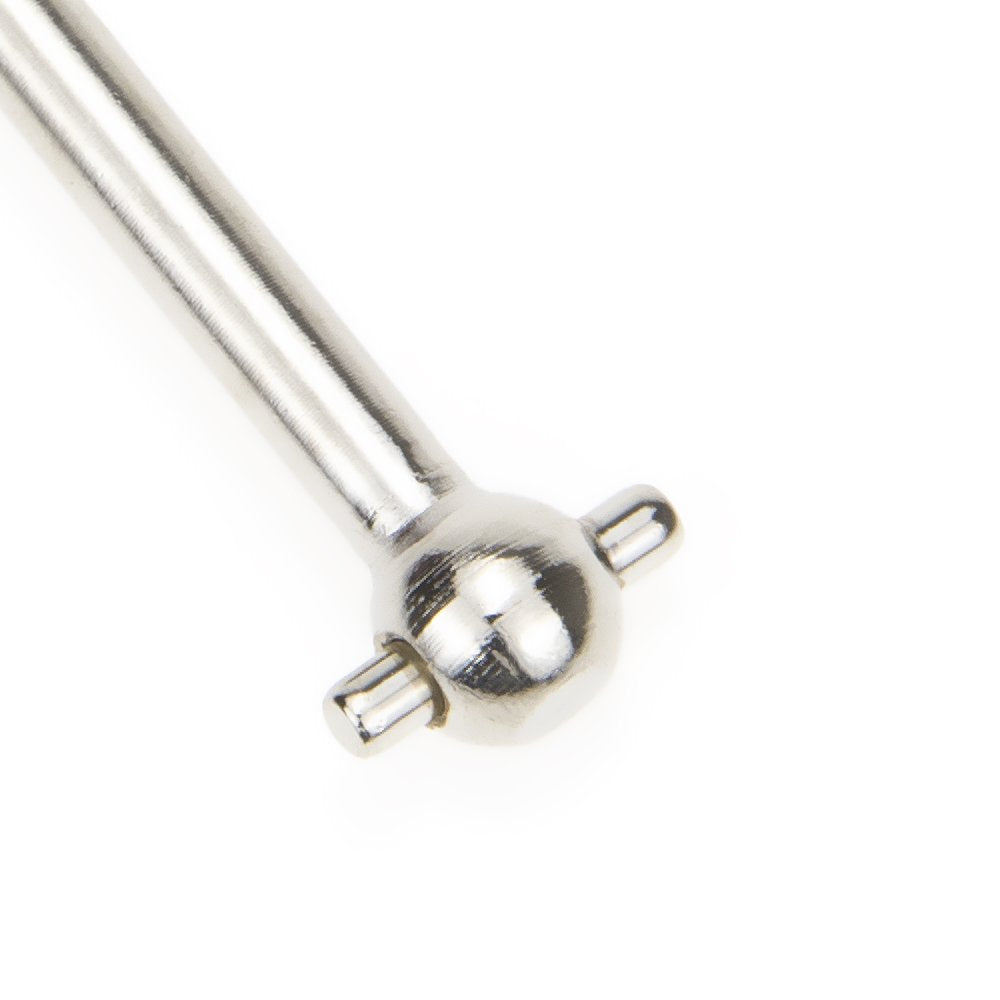 Dogbone Universal Drive Joint Cup Shaft 87mm Steel Silver for RC Hobby Model Car HPI HSP,COJOYS,4PCS (Silver)