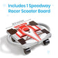 Hand2Mind Red Speedway Racer Scooter Board, Floor Scooter Board, Gross Motor Toys, Kids Exercise & Physical Education Equipment,