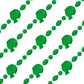 Blinkee Football Helmet Bead Necklaces Green Pack Of 12
