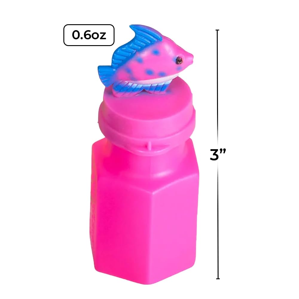 Rhode Island Novelty Tropical Fish Bubble Bottles Set Of 24 Bubbles