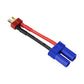 OliYin 3pcs Male Deans T-Plug to Female EC5 Losi Connector Adapter with 14awg 1.96inch Wire for Brushless LiPO Battery(Pack of 3