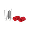 Lemax Ski Racing Net Set of 10, Red, Resin, 3.1in H, Model B00KFKIP4S