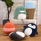 CASAGOOD Soft Flat Penguin Plush Hugging Pillow Cute Navy Blue Penguin Stuffed Animal Plushies Toys Kids Anime Cushion for Birthday  Valentine's Day  Christmas...16.5 Inch