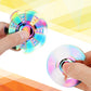 7 Pack Rainbow Fidget Spinners Pack Stress Relief Toys For Kids Adults, Finger Hand Spinner Metal Fidget Bulk Set Desk Toy For A
