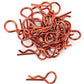 Apex RC Products Orange 1/10 Large Bent RC Anodized Body Clips - 25pcs #4031OR