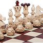 Wooden Chess Pieces Embassy- Felted, Weighted, Nice Looking - Chessmen Only