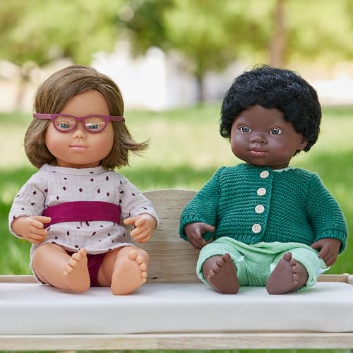 Miniland Educational 15 African Boy, Made In Spain, Anatomically Correct Baby Doll