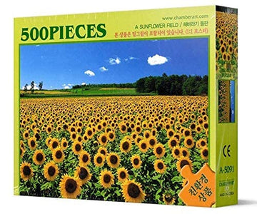 Chamberart 500 Piece Premium Jigsaw Puzzle A Sunflower Field A-5091