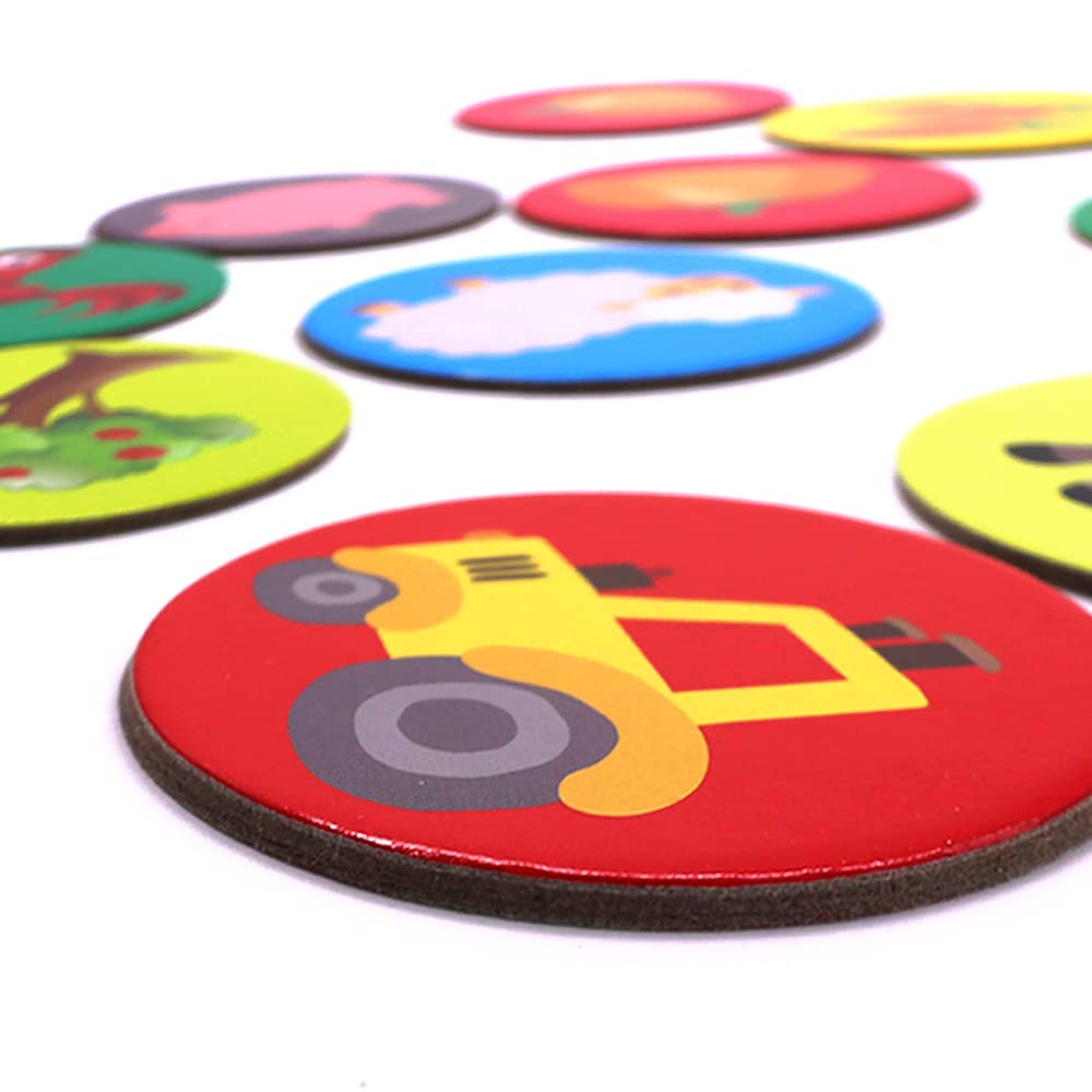 Kidepoch Memory Match Game – 16 Matching Pairs Preschool Memory Games Featuring Barnyard Element, Non Toxic Educational Memory Matching Game, Perfect For Kids, Toddlers, 3 Year Old Or Up
