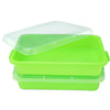 Atmini Sensory Bin Sand Tray With Lid For Toddlers 2 Pcs 15In Portable Sandbox Toy Large Plastic Tray For Kids 3 4 5 6 Fill With