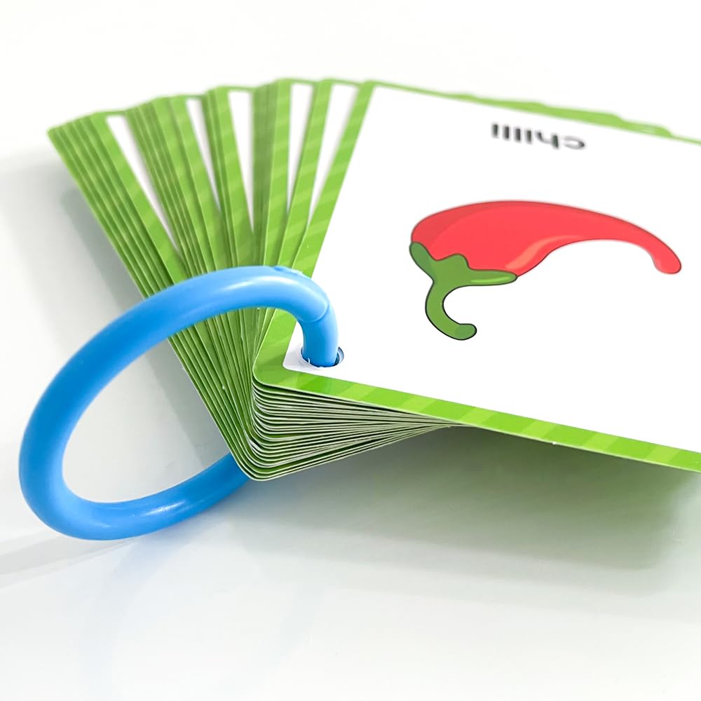 Lachilly Fruits And Vegetables Learning Flashcards, High Frequency Words, Beginning Reading, Kindergarten, Esl Teaching Material