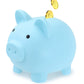 Extra Large Piggy Bank,Coin Bank For Boys And Girls,Unbreakable Plastic Money Bank,Cute Pig Money Box,Practical Gifts For Birthday, Festival, Baby Shower(Blue)