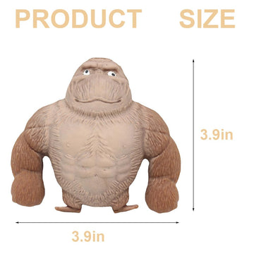 2 Pack Random Color Funny Squishy Monkey Stress Balls For Kids And Adults, Gift Gorilla Sensory Balls Fidget Toy For Party Favor