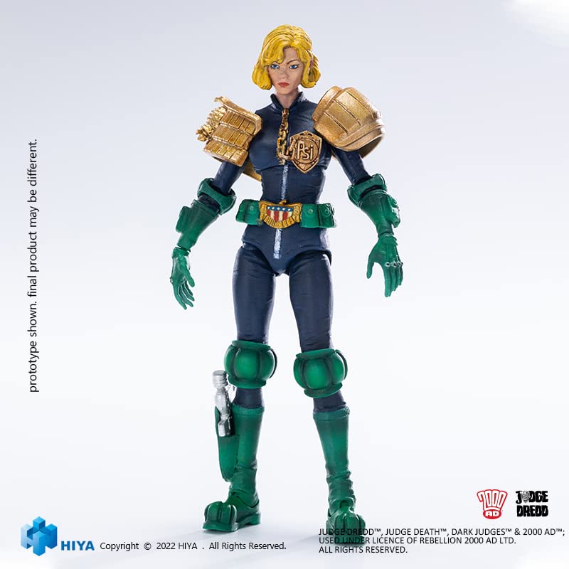 Hiya Toys Judge Dredd: Judge Anderson & Lawmaster Mk Ii Px 1:18 Exquisite Action Figure Set