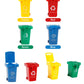 Aiting Kids Push Toy Vehicles Garbage Truck'S Trash Cans Toys Mini Curbside Vehicle Garbage Bin