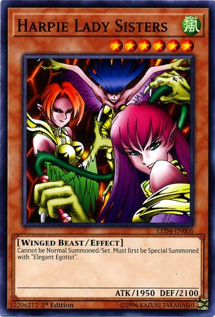 Yu-Gi-Oh! - Harpie Lady Sisters - Led4-En006 - Legendary Duelists: Sisters Of The Rose - 1St Edition - Common