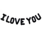 Toniful 16 Inch I Love You Balloons Valentines Day Decoration Letter Foil Balloons - Perfect For Romantic Valentine'S Day Weddin
