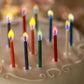 Colorflame Multicolor Birthday Candles (12 Pack) - Unscented Wax Holders for Celebrations
