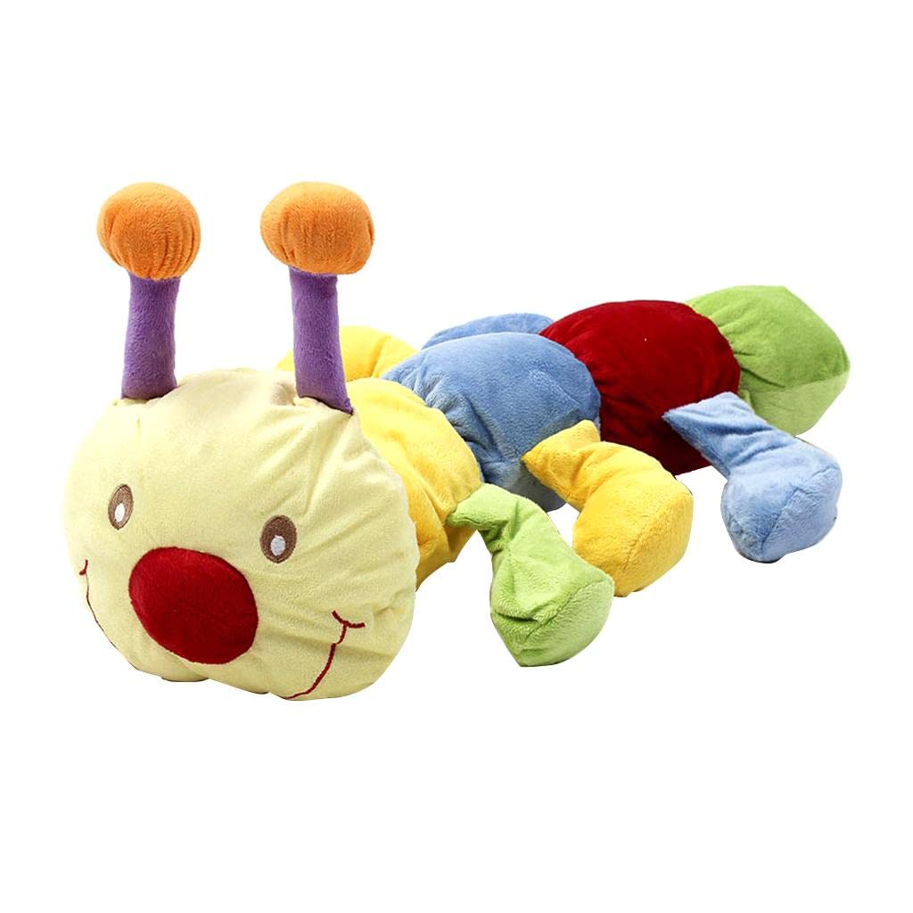 Calandis Cuddly Baby Caterpillar Plush Toy With Whistle With Rattle For Playmat | Developmental Baby Toys | Toys For Baby